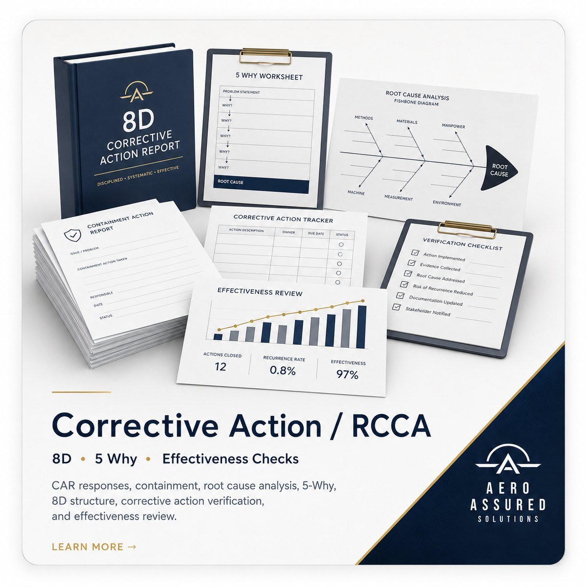 Corrective Action / RCCA service panel